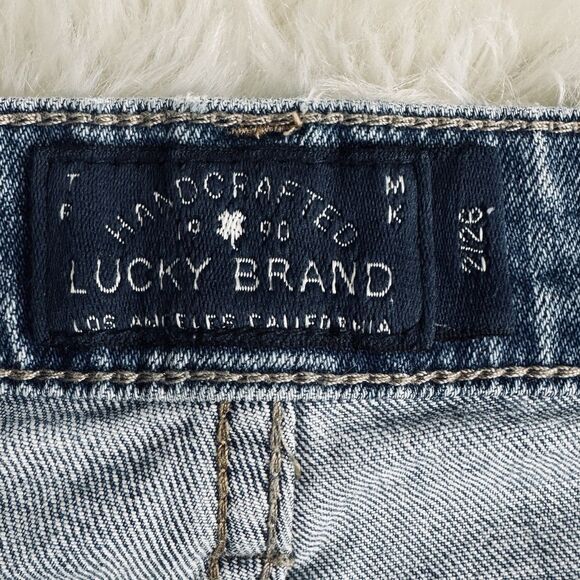 Lucky Brand Sweet Crop Jeans 2/26 (27x26) Light Wash Blue Denim Stretch Womens - Picture 4 of 9